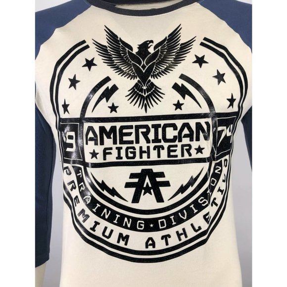 AMERICAN FIGHTER Men's T-Shirt CAPITAL RAGLAN Athl - Picture 6 of 8